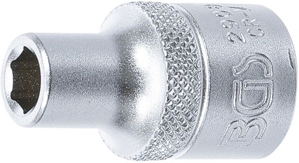 Steckschlüssel-Einsatz Sechskant | Antrieb Innenvierkant 12,5 mm (1/2&quot;) | SW 8 mm