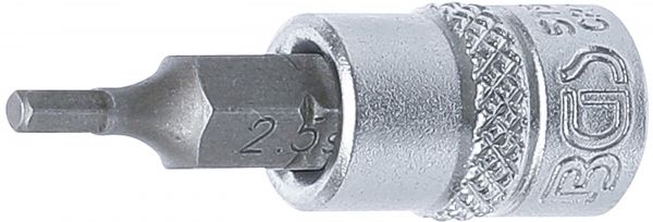 Bit-Einsatz | Antrieb Innenvierkant 6,3 mm (1/4&quot;) | Innensechskant 2,5 mm