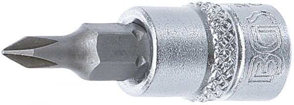 Bit-Einsatz | Antrieb Innenvierkant 6,3 mm (1/4&quot;) | Kreuzschlitz PH0