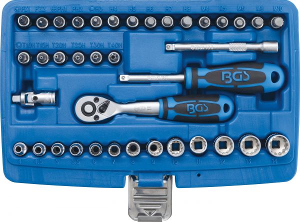 Steckschlüssel-Satz Gear Lock | Antrieb 6,3 mm (1/4&quot;) | 39-tlg.