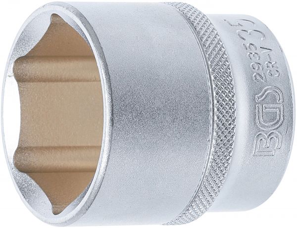 Steckschlüssel-Einsatz Sechskant | Antrieb Innenvierkant 12,5 mm (1/2&quot;) | SW 35 mm